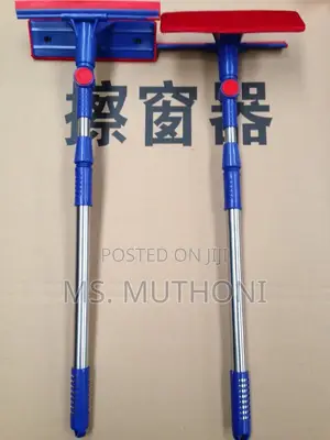 *2-in-1 Telescopic Window Cleaner With a Squeegee*