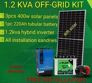 1.2kva Off-Grid Solar Package Support Tv 32" , Music, Wifi Lighting - main view