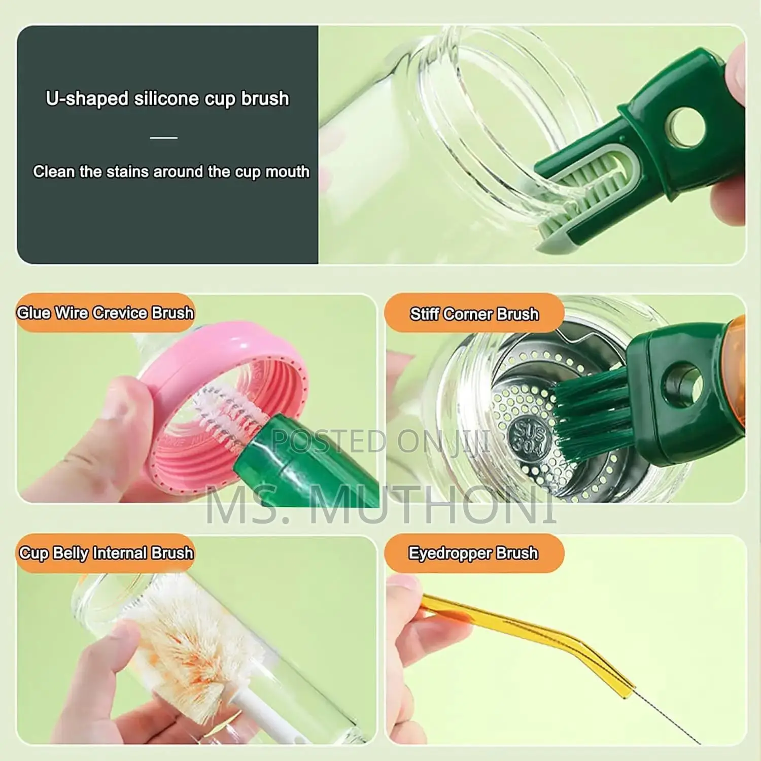 5in1 Bottle Cleaning Brushes Set