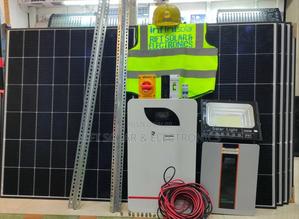5kva Hybrid Inverter - 5.12kwh Lithium Battery (6)615w Solar Full Kit - main view