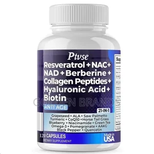 21-in-1 Anti-Age Supplement for Youthful Skin, Energy Total Wellness