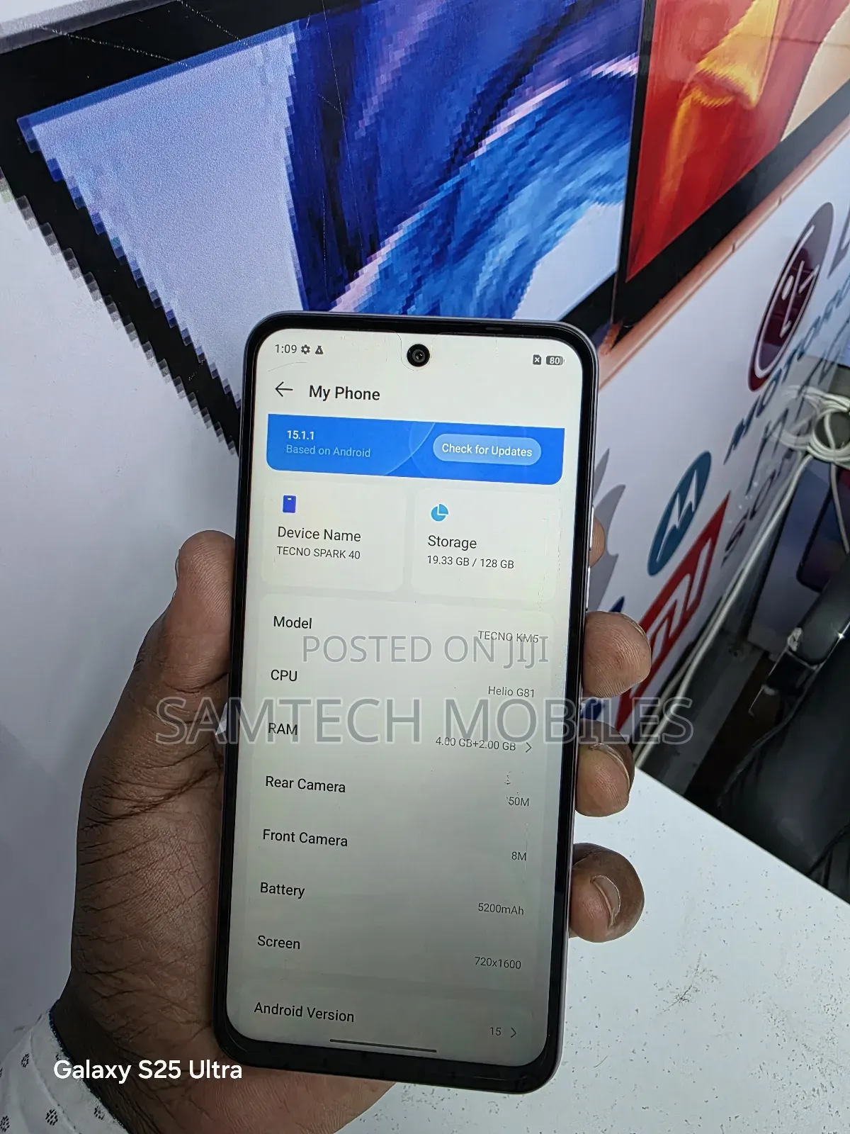 Tecno Spark 40 128 GB Silver