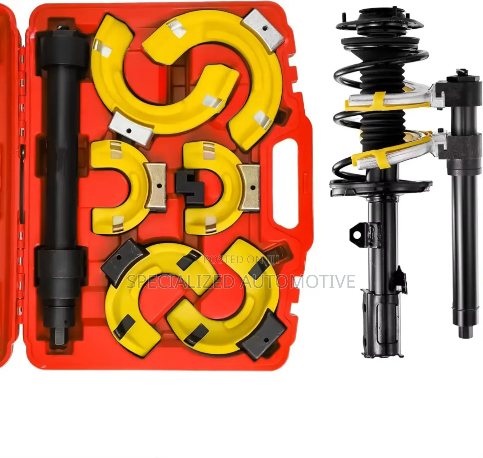 Vehicle Macpherson Fork Strut Coil Spring Removal Fitting Compressor