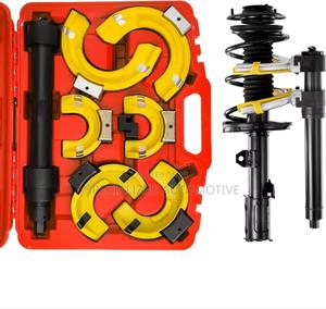 Vehicle Macpherson Fork Strut Coil Spring Removal Fitting Compressor - main view