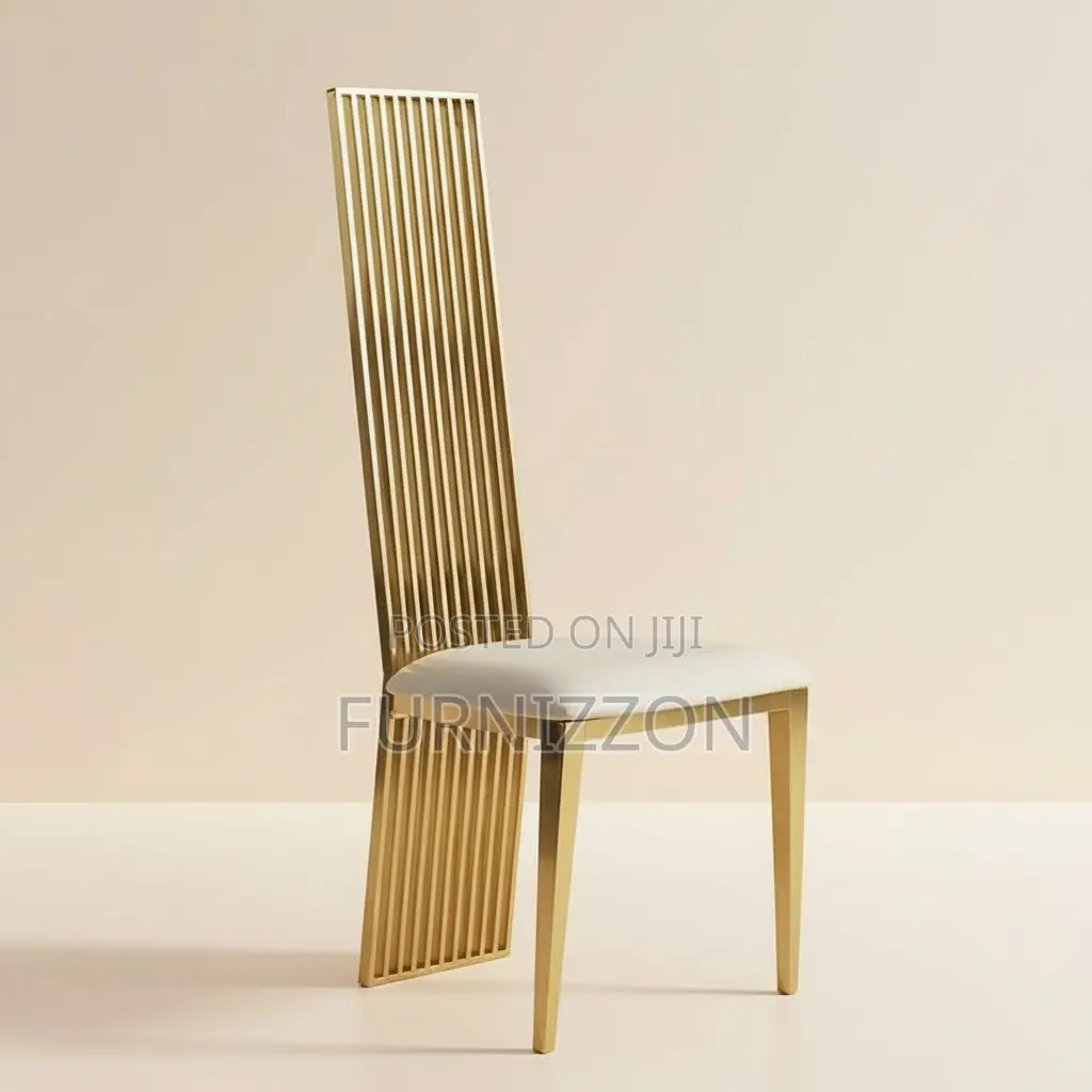 Modern Stainless Steel High Back Throne Chair for Banquets