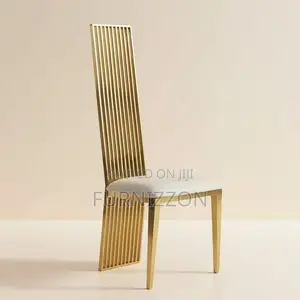 Modern Stainless Steel High Back Throne Chair for Banquets
