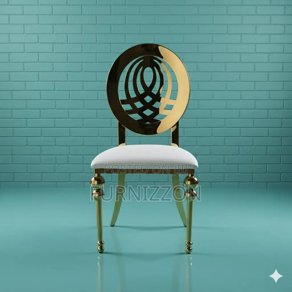 Elegant Stainless Steel Wedding Event Chair