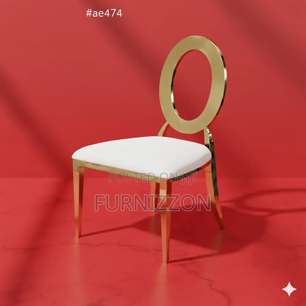 Luxury Gold O-Back Chair for Weddings Events