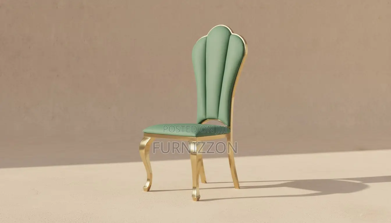 High Quality Luxury Gold Dining Chair – Shiny Finish