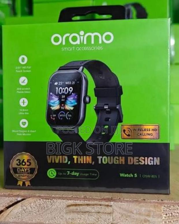 Oraimo Watch 5 Lite Osw-804 Smart Watch That Makes and Receives Calls