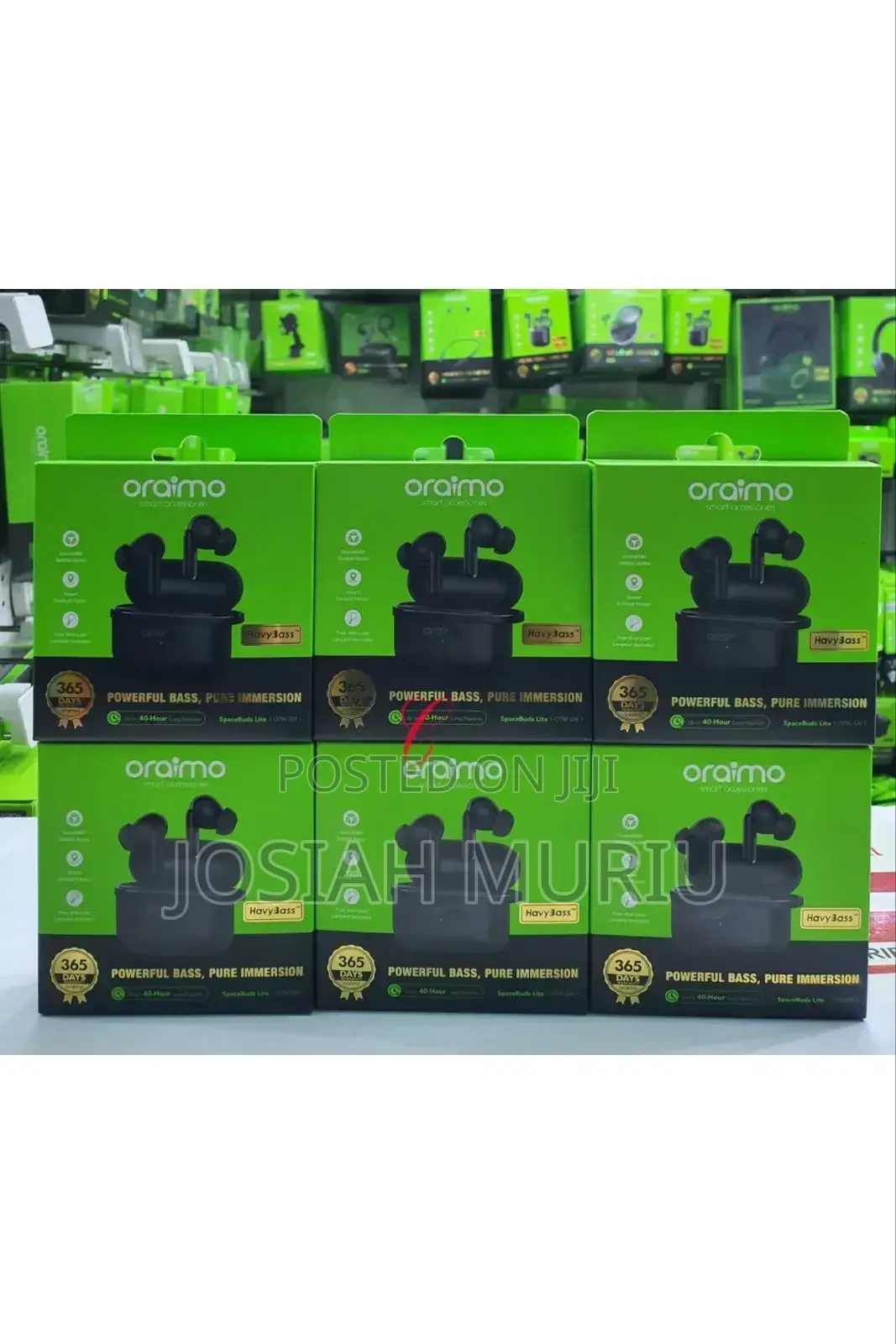 Oraimo Spacebuds Lite Otw-324 Up to 40hrs Long Playtime Earbuds