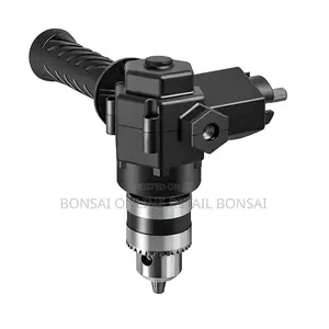 90 Degree Right Angle Drill Attachment With Keyed Chuck