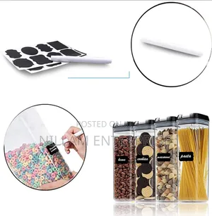 Large Capacity 4pcs Transparent Acrylic Cereal Food Containers*
