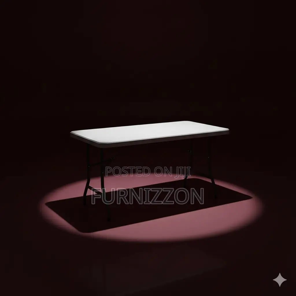 1.8m Plastic Foldable Rectangular Table – Strong Spacious