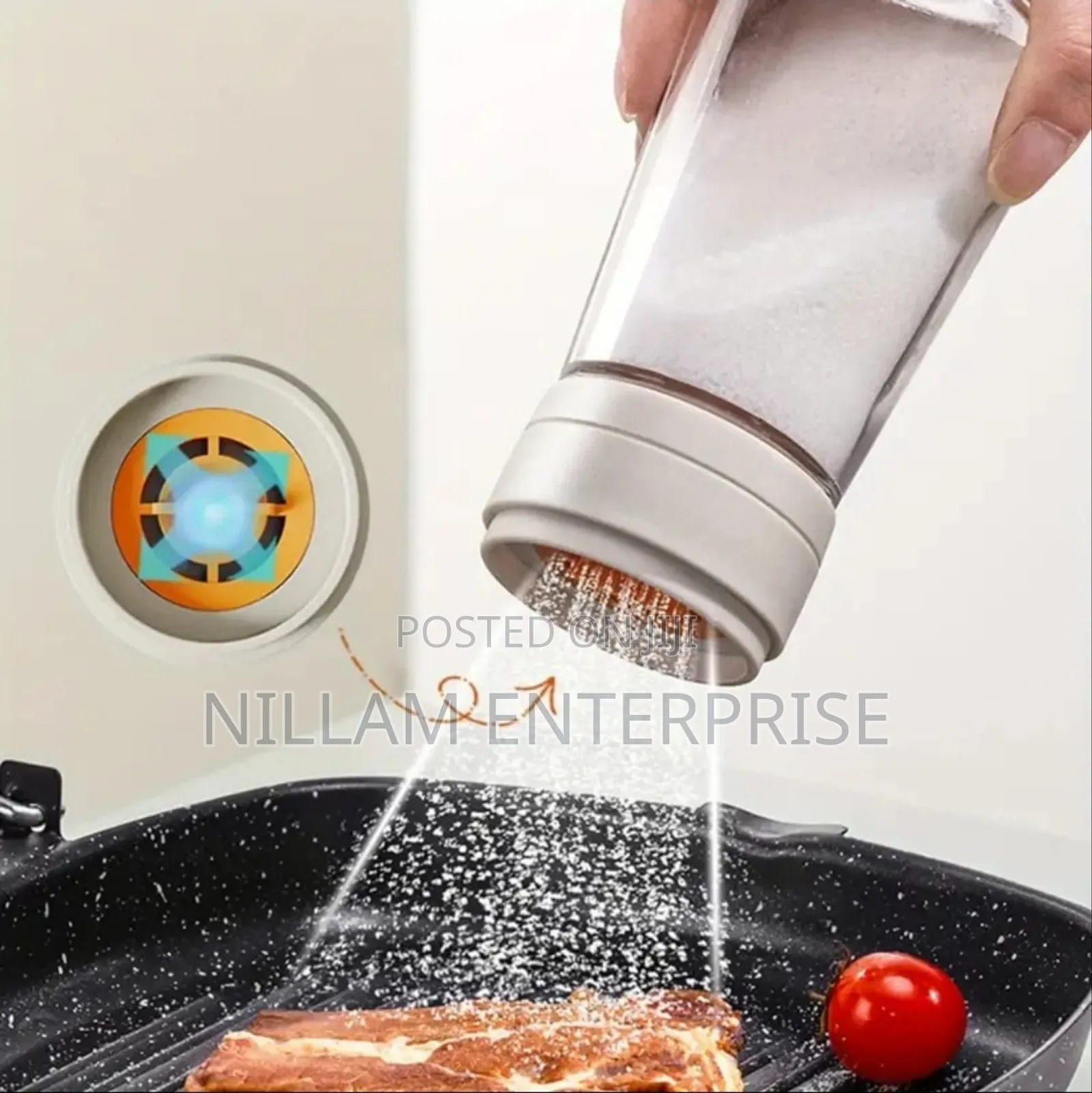 Moisture-Proof Glass Salt Shaker With Precise Measure*