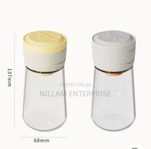 Moisture-Proof Glass Salt Shaker With Precise Measure*