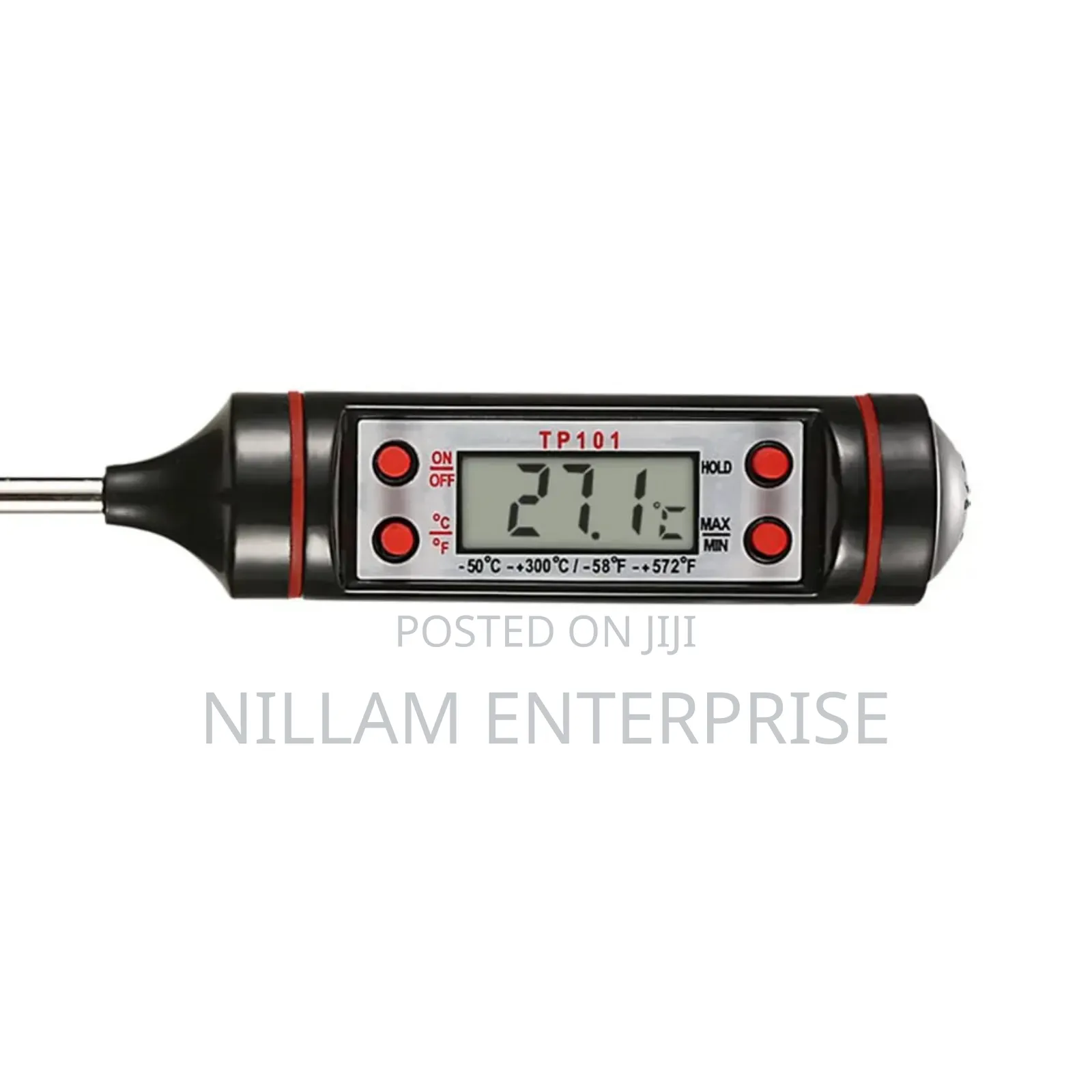 *Digital Food Thermometer Battery Operated With Led Display