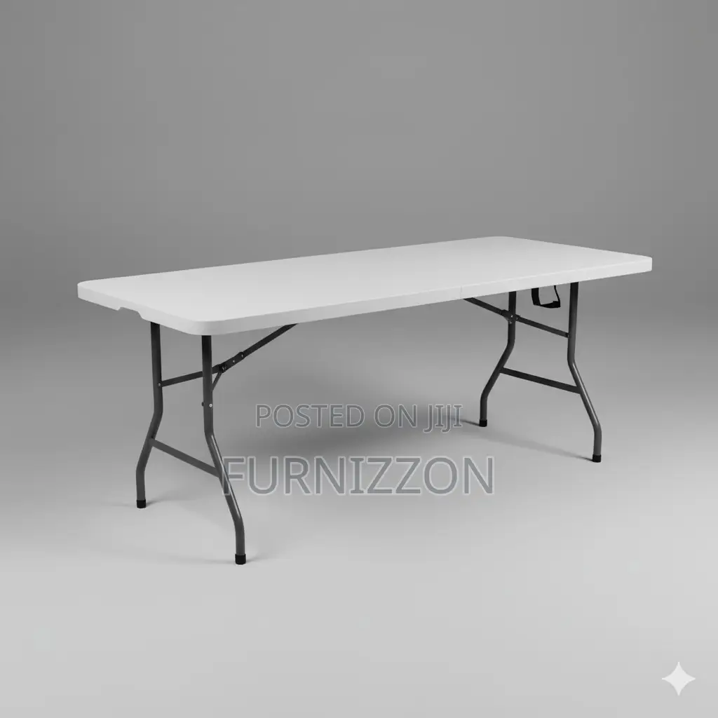 Portable 1.8m Plastic Rectangular Folding Table