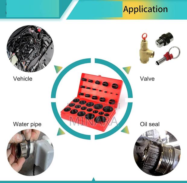 419 Pcs, O-Rings Kit, Nitrile Rubber Gaskets,Metric Sizes Ø3mm -Ø50mm - thumbnail 3