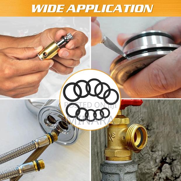 200 Pcs, O-Ring Seals, 15 Sizes, Nitrile Rubber Gasket Washers - thumbnail 4