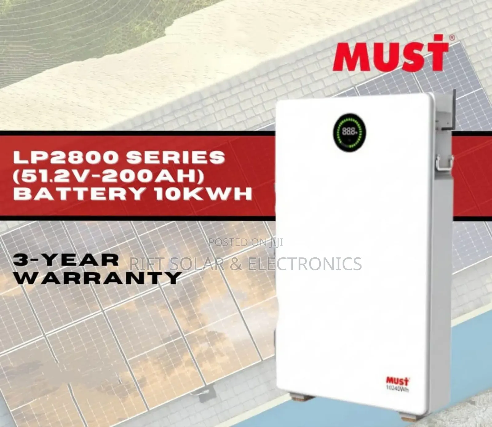 Brand New 200ah - 51.2v (10.26kwh) Lithium Ion Lifepo4 Solar Battery