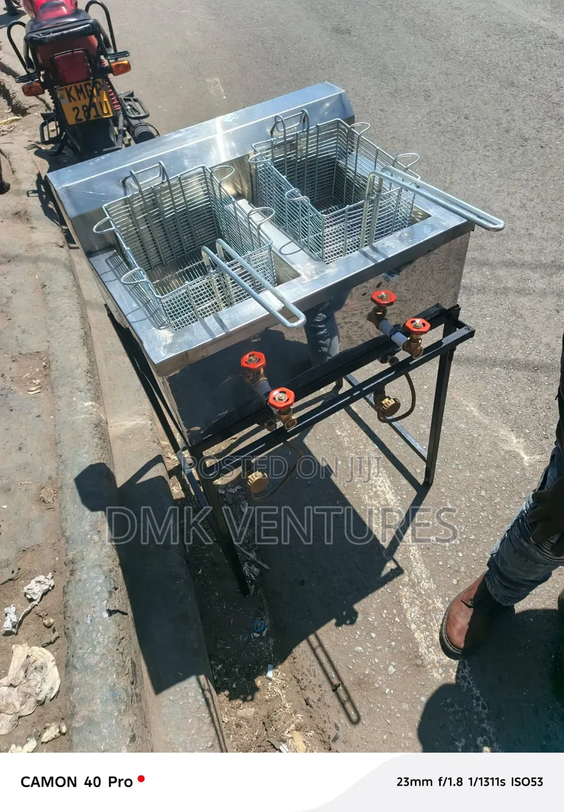 Elite Choice Gas Double Deep Fryer