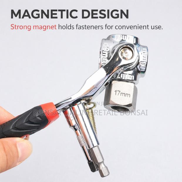 52-in-1 Universal Socket Wrench, Multi-Functional Rotary Dog Bone Tool - thumbnail 2