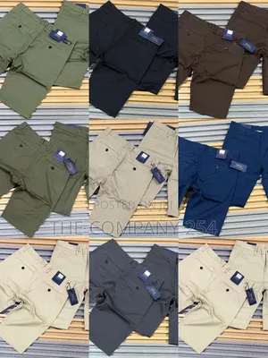 Quality Casual Khaki Men Plain Coloured Shorts