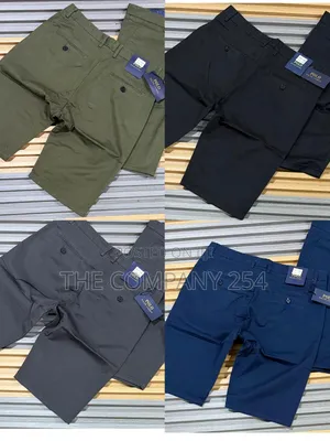 Quality Casual Khaki Men Plain Coloured Shorts
