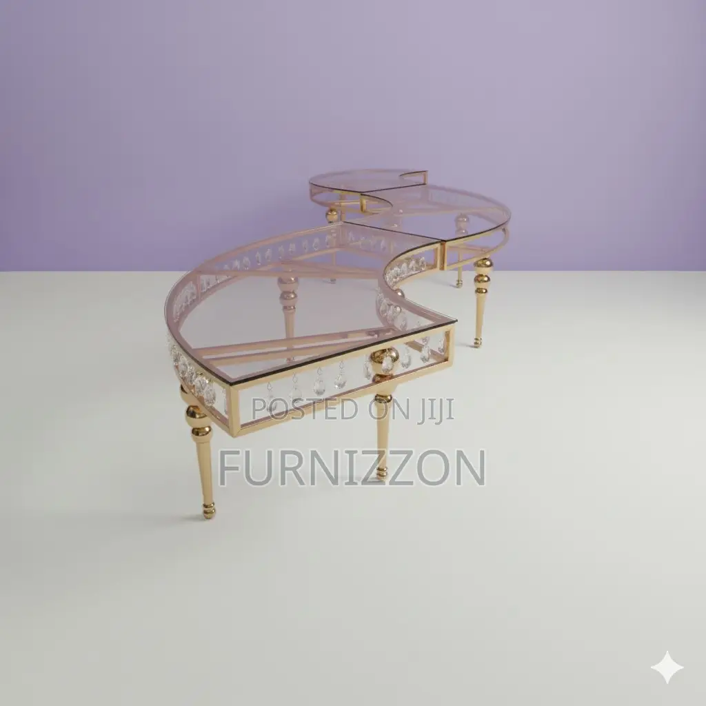 Elegant Gold Moon Table for Home, Office Lounge