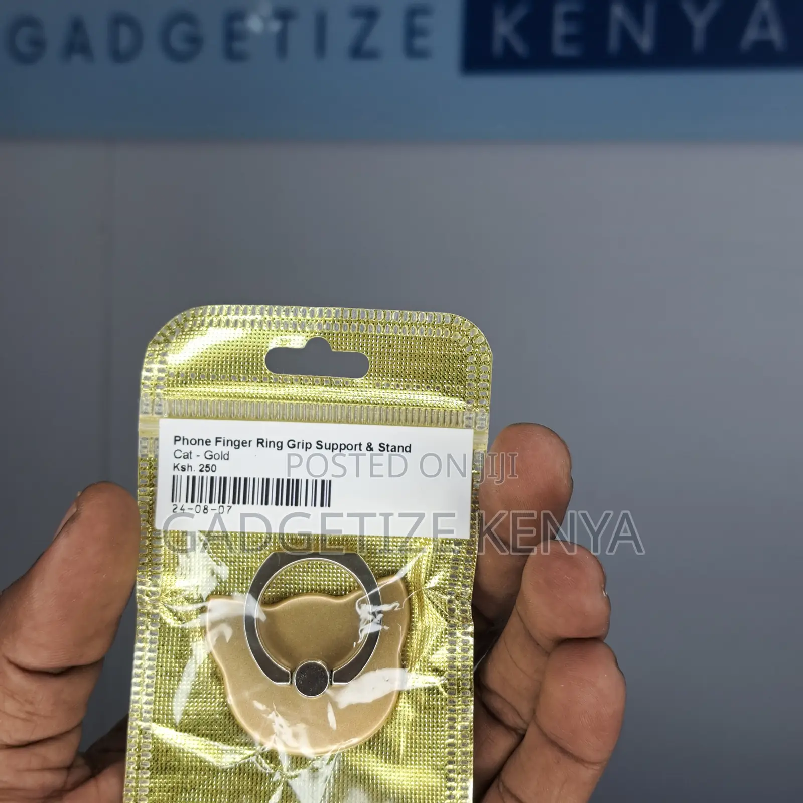 Phone Finger Grip Ring Support and Kick Stand