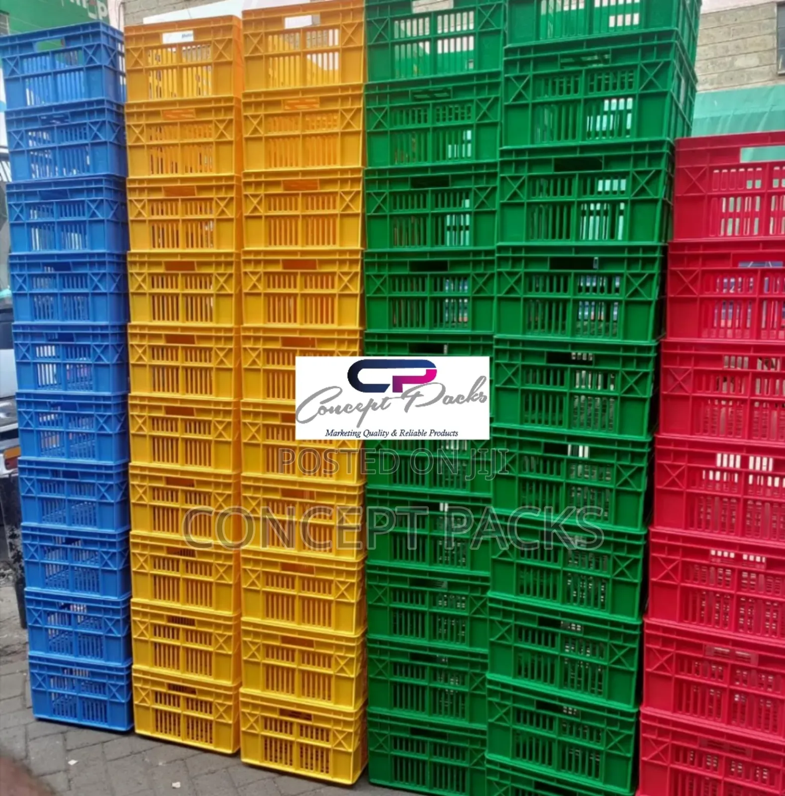 Bakery Bread Crates Multicolour.