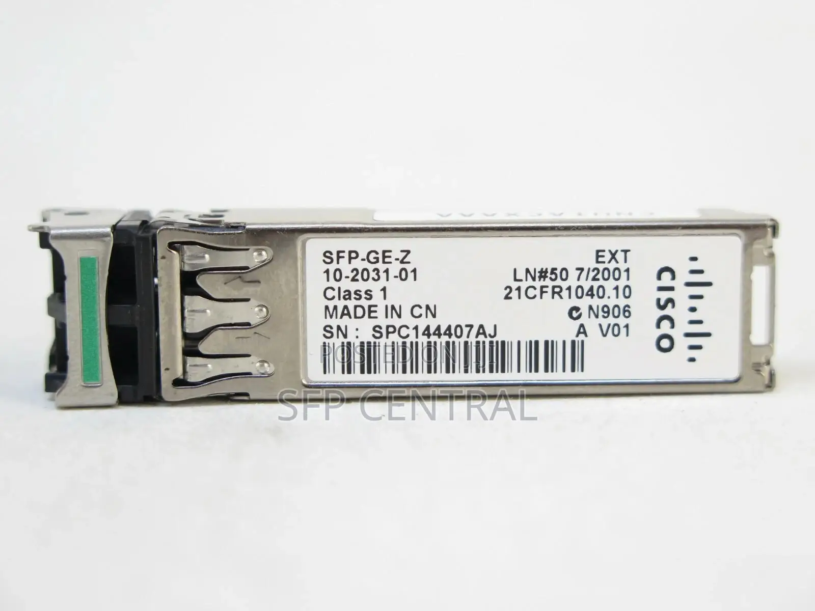 Cisco SFP-Ge-Z , 1000base-Zx SFP 1550nm 70km Dom