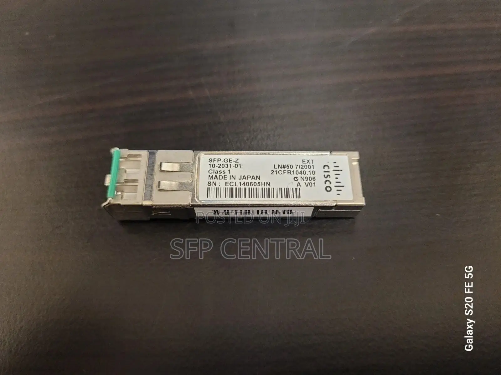 Cisco SFP-Ge-Z , 1000base-Zx SFP 1550nm 70km Dom