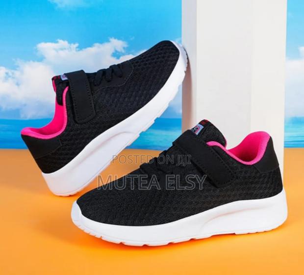 Black,Pink Yellow Kid's Stylish Sneakers - thumbnail 3