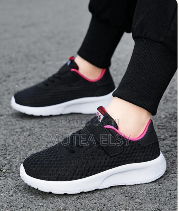 Black,Pink Yellow Kid's Stylish Sneakers - thumbnail 4