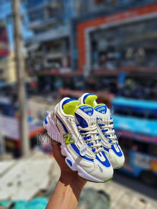 White,Blue Green Kids Nb Sneakers