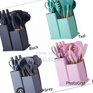 19pc Kitchen Silicone Spoons Set* - main view