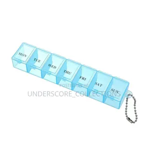 7 Grid Medicine Organizer-Blue