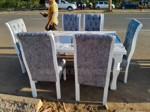 6-Seater Inch Burn Dinning Table Set