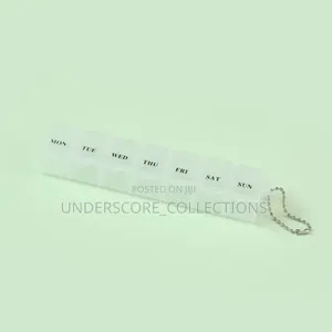 7 Grid Medicine Organizer-Clear