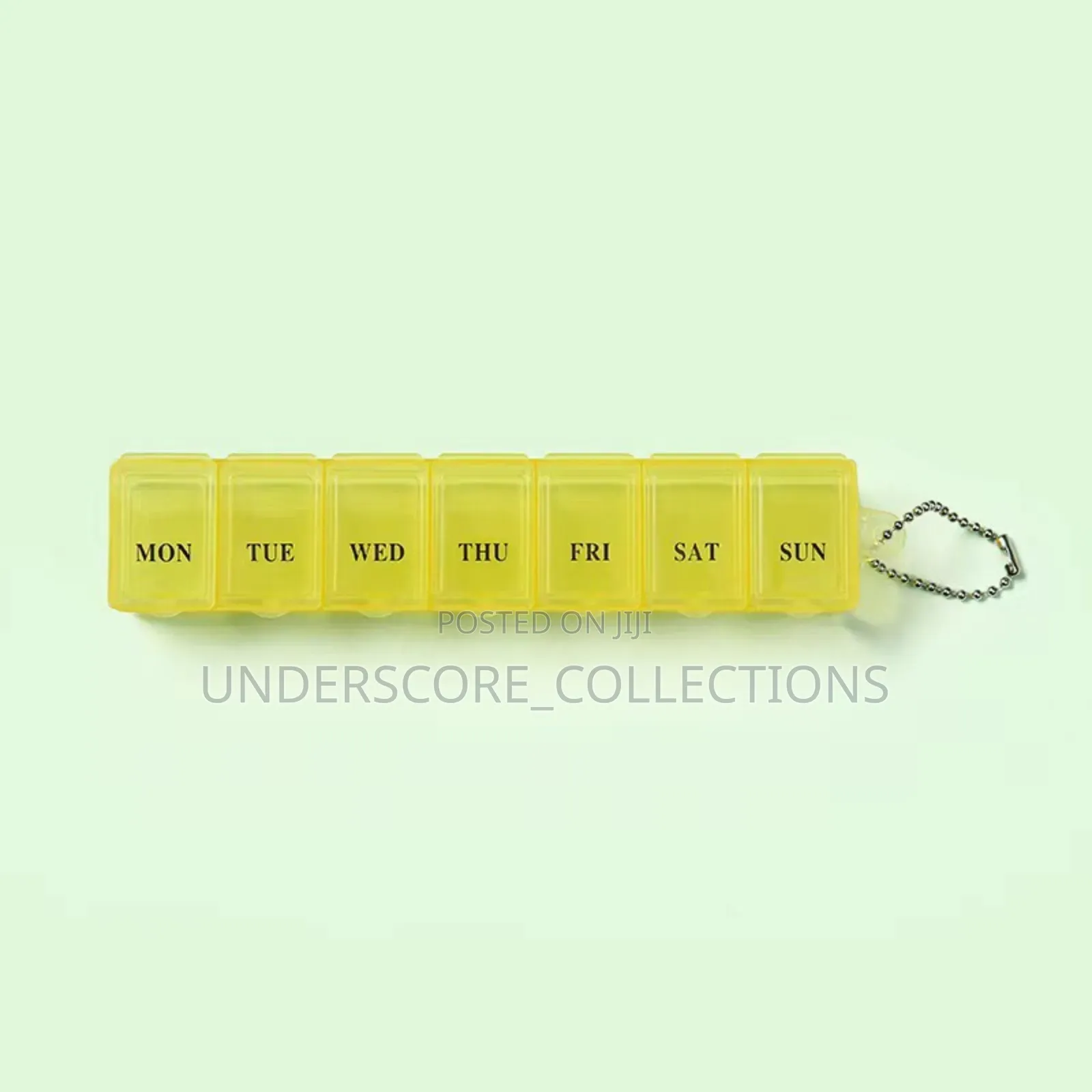 7 Grid Medicine Organizer-Yellow