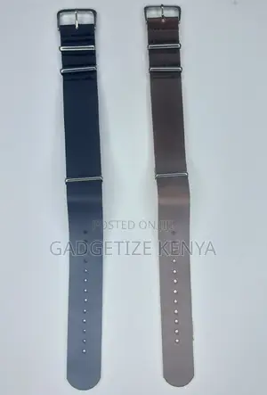 Leather Wrist Watch Strap With Stainless Steel Pin Buckle