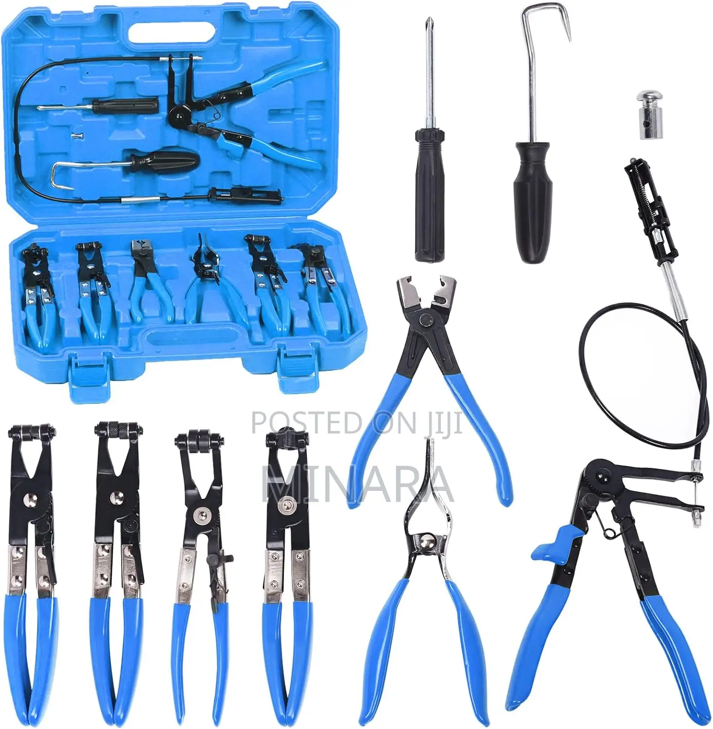 9 Pcs, Automotive Hose Clamp Pliers Set Fuel,Oil,Water Hose Removal