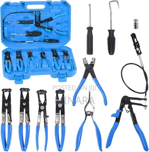 9 Pcs, Automotive Hose Clamp Pliers Set Fuel,Oil,Water Hose Removal