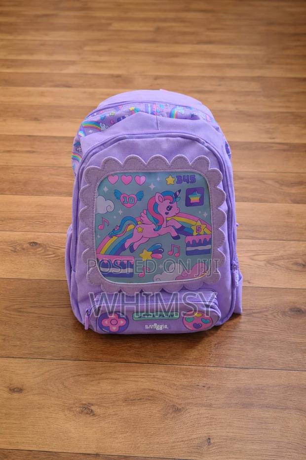 Girls Purple Smiggle Adventurous Junior Character Backpack - thumbnail 3