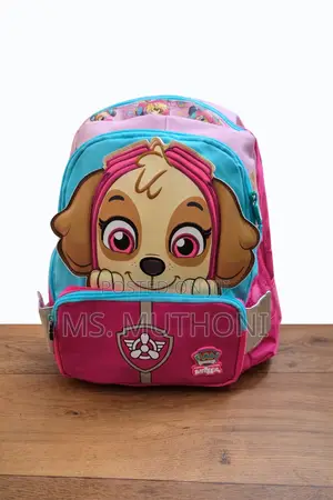 Pink Smiggle Paw Patrol Teeny Tiny Character Backpack Featuring Skye