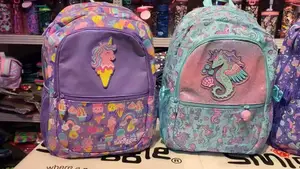 Smiggle Unicorn/ Sea Horse Backpack in Purple Blue