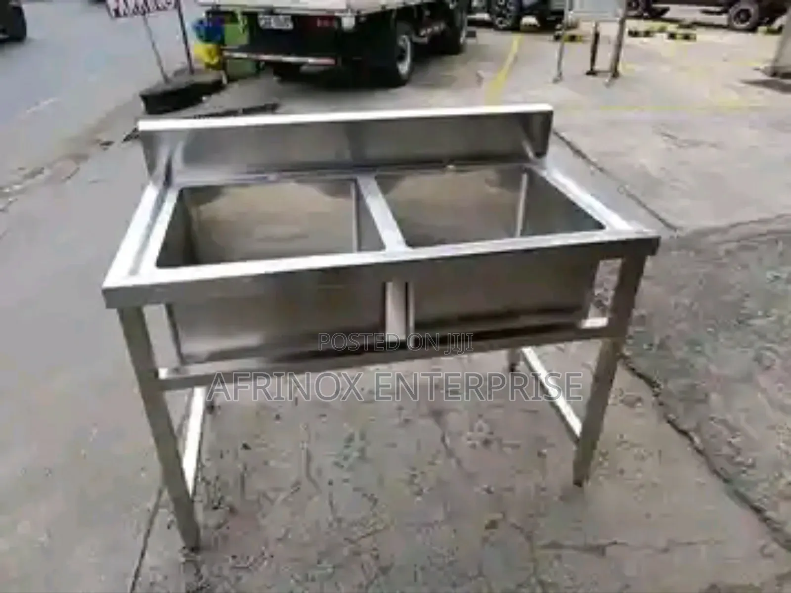 Double Bowl Commercial Stainless Steel Sink