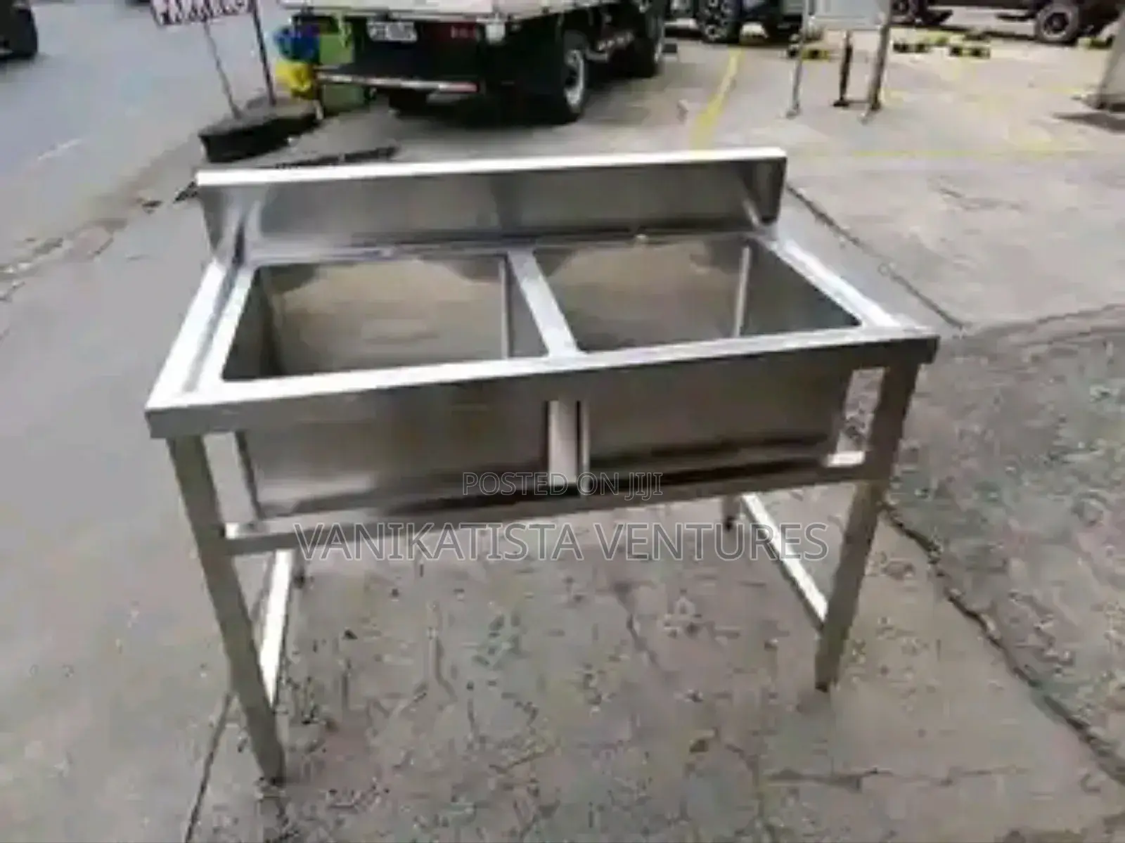 Double Bowl Commercial Stainless Steel Sink